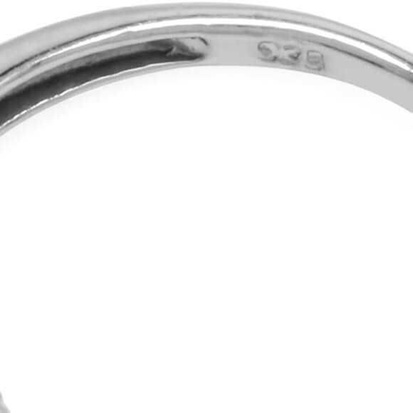 3-Stone Oval Shape Birthstone Gemstone White Gold Plated or Yellow Gold Plated 9 - Picture 5 of 7